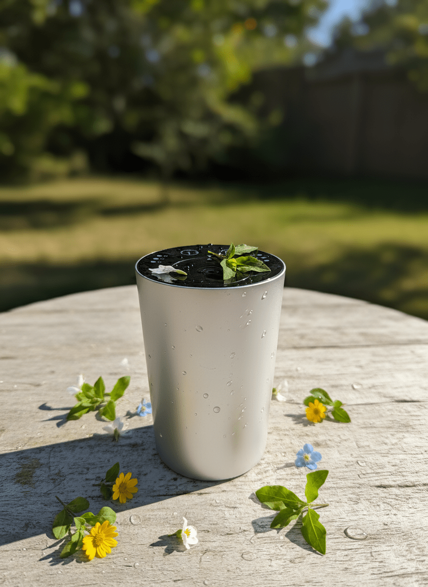 Metallic Silver Aroma Mist Diffuser - Oily Fig Aromatherapy