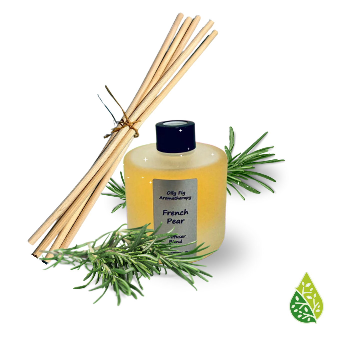 Aromatherapy elegance: French Pear reed diffuser the essence of ripe pears.
