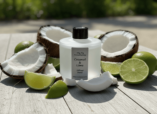 COCONUT & LIME reed diffuser - Oily Fig Aromatherapy