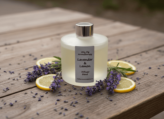 LAVENDER & LEMON reed diffuser - Oily Fig Aromatherapy