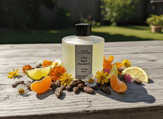 LIME BASIL MANDARIN reed diffuser - Oily Fig Aromatherapy