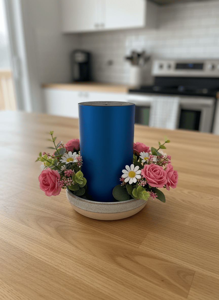 Metallic Blue Aroma Mist Diffuser - Oily Fig Aromatherapy