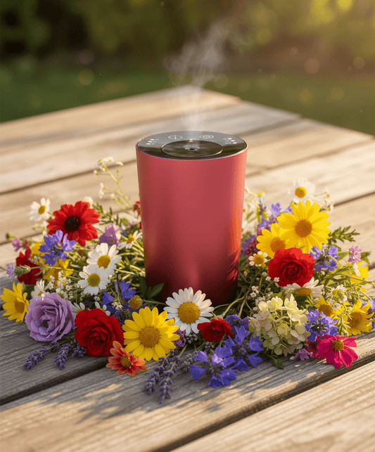 Metallic Dark Pink Aroma Mist Diffuser - Oily Fig Aromatherapy